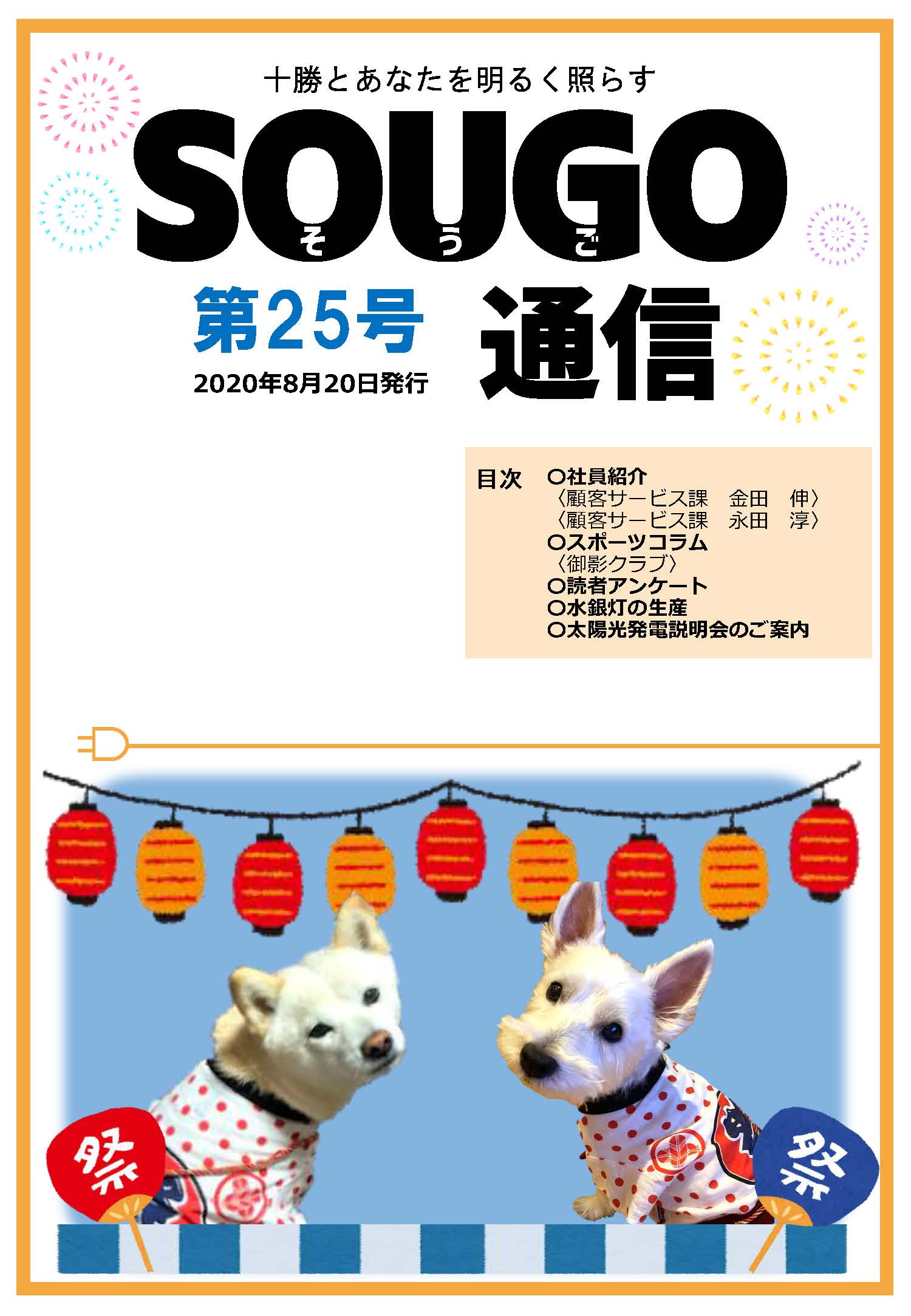 SOUGO通信第25号　発行しました！
