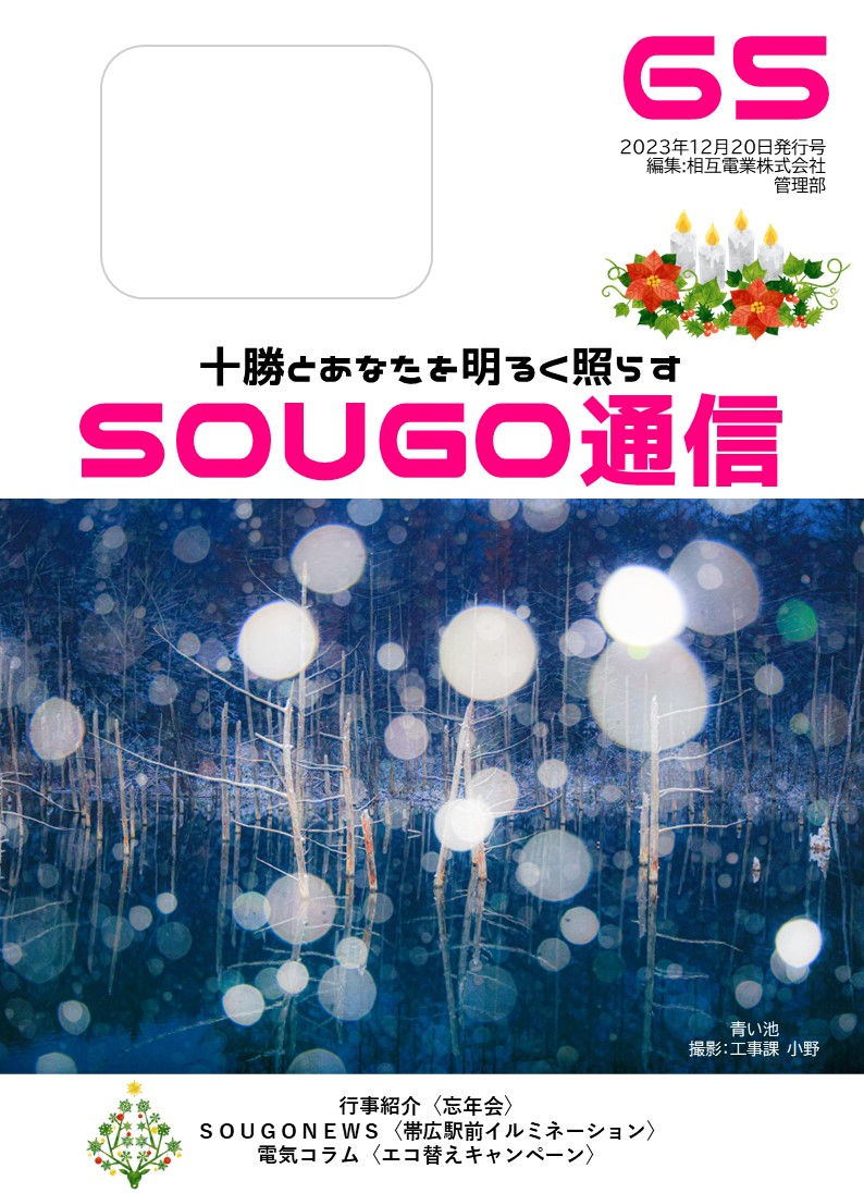 SOUGO通信第６５号発行しました☆