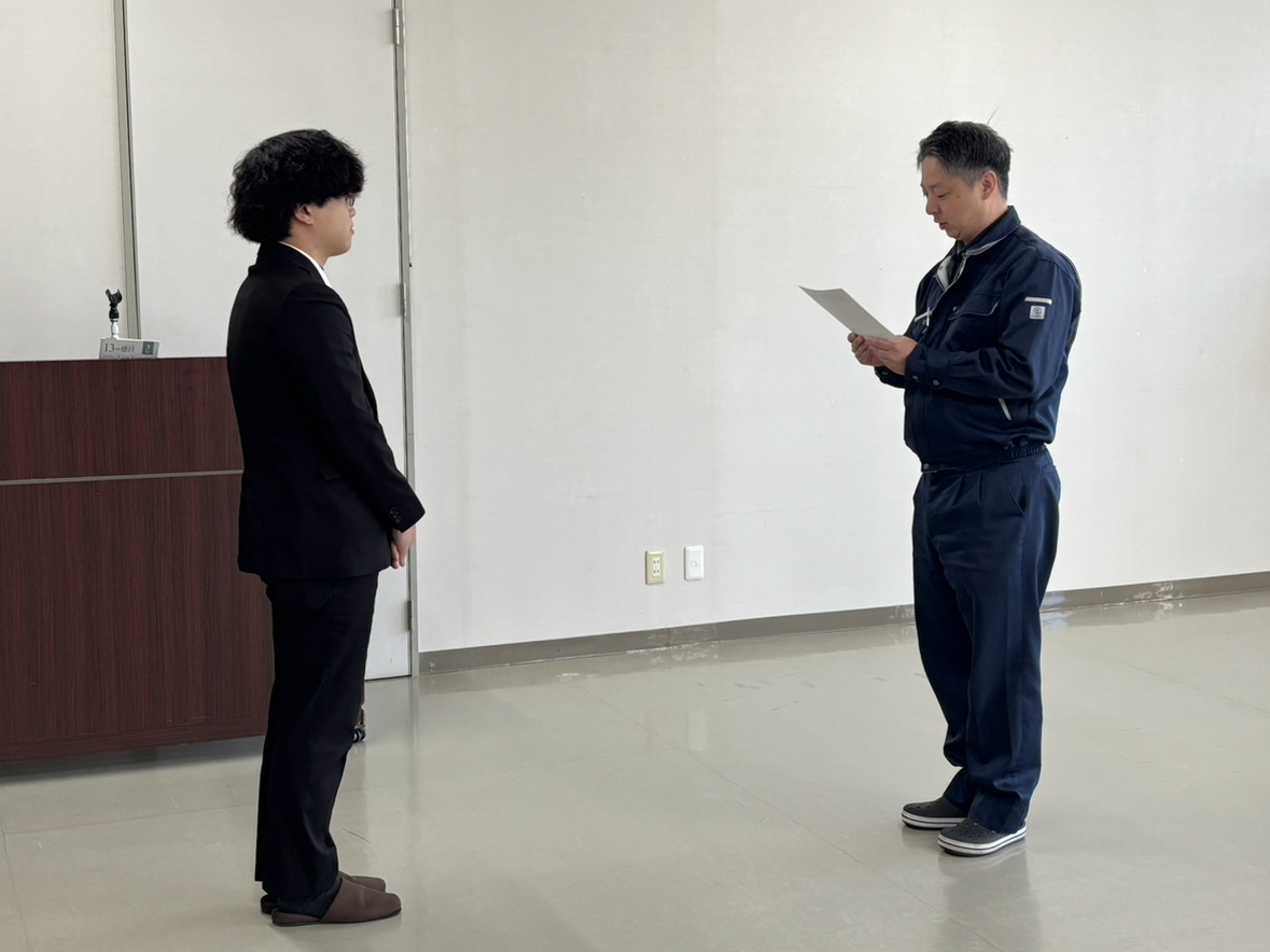 ３月１日に新入社員が入社しました